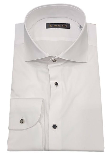 Camicia mezzo collo francese tinta unita MANUEL RITZ EVENING | Camicie | 4030E651P1Y 263190021